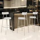 Banqueta Alta Bar Cozinha Sala De Jantar Aço Milão Arena L02