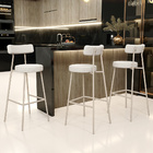 Banqueta Alta Bar Cozinha Sala De Jantar Aço Milão Arena L02