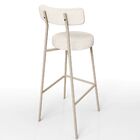 Banqueta Alta Bar Cozinha Sala De Jantar Aço Milão Arena L02