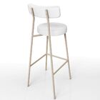 Banqueta Alta Bar Cozinha Sala De Jantar Aço Milão Arena L02