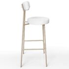 Banqueta Alta Bar Cozinha Sala De Jantar Aço Milão Arena L02