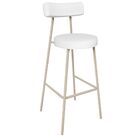 Banqueta Alta Bar Cozinha Sala De Jantar Aço Milão Arena L02