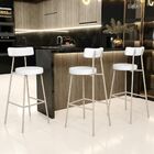 Banqueta Alta Bar Cozinha Sala De Jantar Aço Milão Arena L02