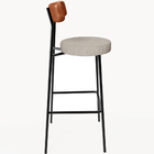 Banqueta Alta Bar Cozinha Sala De Jantar Aço Milão L02 Courís