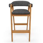 Banqueta Alta Bar Cozinha Sala De Jantar Bar Nadja L02 Linho