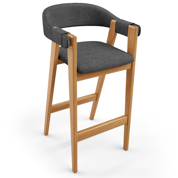 Banqueta Alta Bar Cozinha Sala De Jantar Bar Nadja L02 Linho