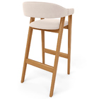 Banqueta Alta Bar Cozinha Sala De Jantar Bar Nadja L02 Suede