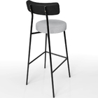 Banqueta Alta Bar Cozinha Sala De Jantar Em Aço Milão L02 Cou