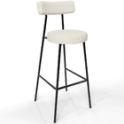 Banqueta Alta Bar Cozinha Sala De Jantar Em Aço Milão L02 Lin