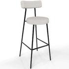 Banqueta Alta Bar Cozinha Sala De Jantar Estrutura Em Aço Mil