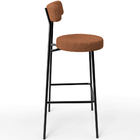 Banqueta Alta Bar Cozinha Sala De Jantar Estrutura Em Aço Mil