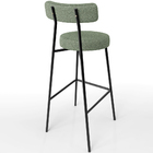 Banqueta Alta Bar Cozinha Sala De Jantar Estrutura Em Aço Mil