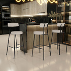 Banqueta Alta Bar Cozinha Sala De Jantar Estrutura Em Aço Mil