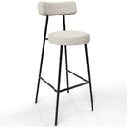 Banqueta Alta Bar Cozinha Sala De Jantar Estrutura Em Aço Mil