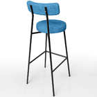 Banqueta Alta Bar Cozinha Sala De Jantar Estrutura Em Aço Mil