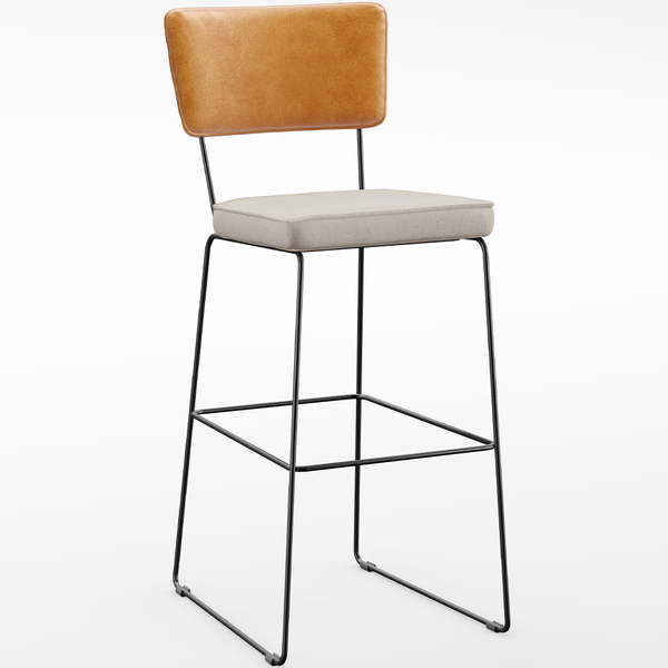 Banqueta Alta Bar Cozinha Sala De Jantar Fixa Allana L02 Cour