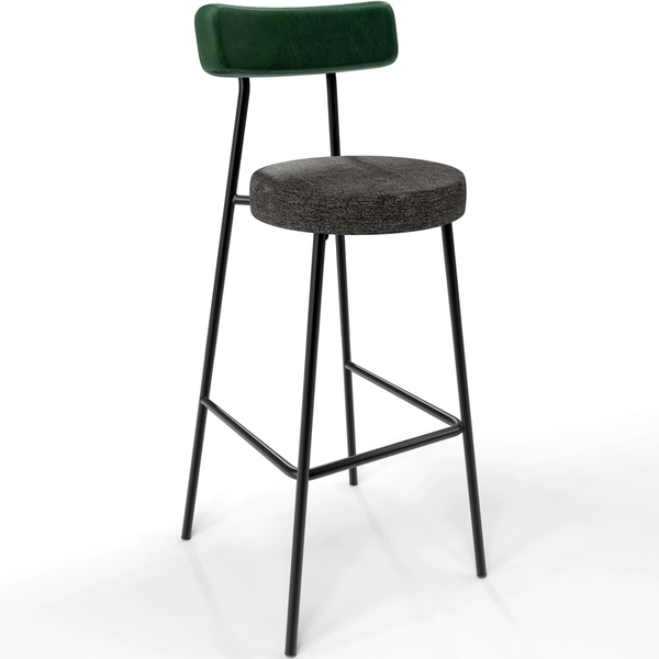 Banqueta Alta Bar Cozinha Sala De Jantar Milão L02 Facto Verd