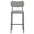 Banqueta Alta Bar Cozinha Sala De Jantar Preto Elira L02 Linh