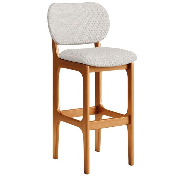 Banqueta Alta Bar Cozinha Sala Jantar Fixa Betta L02 Imbuia B