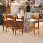 Banqueta Alta Bar Cozinha Sala Jantar Fixa Betta L02 Imbuia C