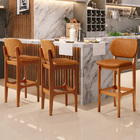 Banqueta Alta Bar Cozinha Sala Jantar Fixa Betta L02 Imbuia C