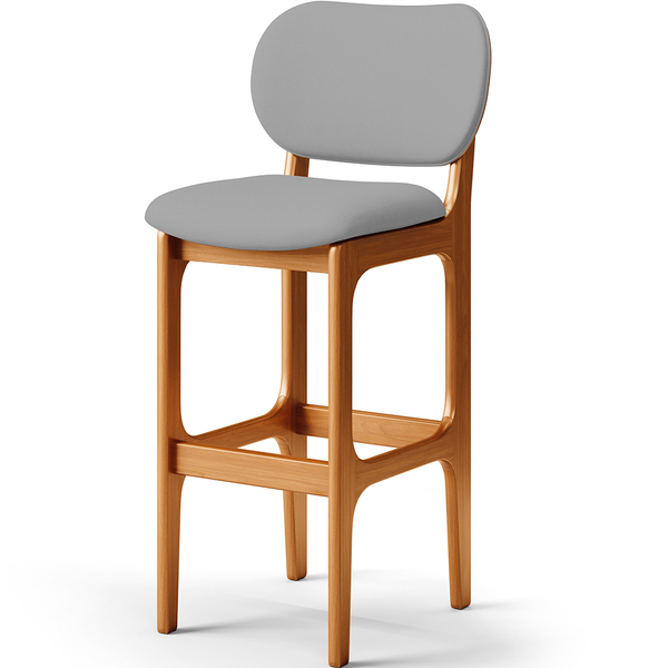 Banqueta Alta Bar Cozinha Sala Jantar Fixa Betta L02 Imbuia F