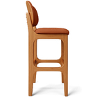Banqueta Alta Bar Cozinha Sala Jantar Fixa Betta L02 Imbuia T