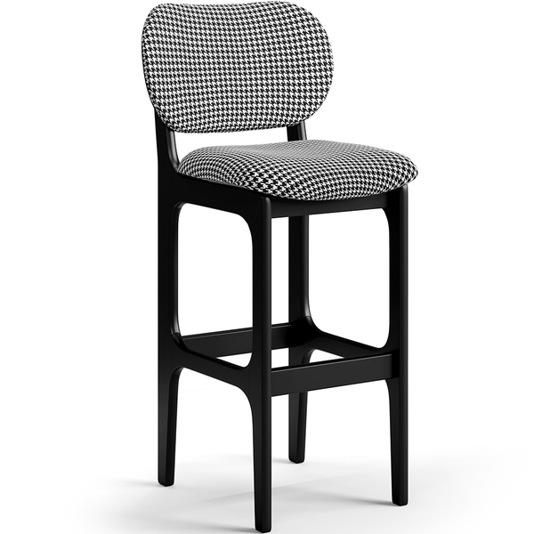 Banqueta Alta Bar Cozinha Sala Jantar Fixa Betta L02 Preto Su