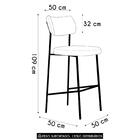 Banqueta Alta Bar Estofada Kit 8 Milli Sintético Caramelo A14