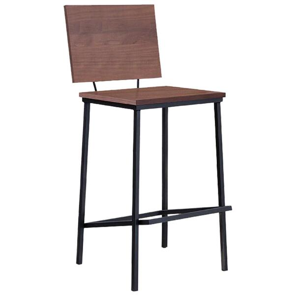 Banqueta Alta Base Aço Preto I01 Dmobiliario