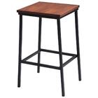 Banqueta Alta Base Aço Preto I02 Dmobiliario