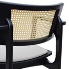 Banqueta Alta Bistrô Apollo Com Braços Encosto Telinha Natura