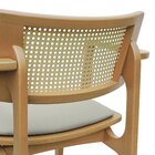 Banqueta Alta Bistrô Apollo Com Braços Encosto Telinha Natura