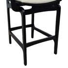 Banqueta Alta Bistrô Apollo Com Braços Madeira Maciça Encosto