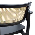 Banqueta Alta Bistrô Apollo Com Braços Madeira Maciça Encosto