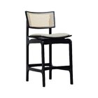 Banqueta Alta Bistrô Apollo Encosto Telinha Natural E Assento