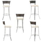 Banqueta Alta Bistrô Em Alumínio, Fibra E Tecido Impermeável