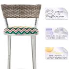 Banqueta Alta Bistrô Em Alumínio, Fibra E Tecido Impermeável