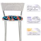 Banqueta Alta Bistrô Em Alumínio, Fibra E Tecido Impermeável