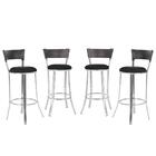 Banqueta Alta Bistrô Em Alumínio, Fibra E Tecido Impermeável