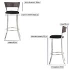 Banqueta Alta Bistrô Em Alumínio, Fibra E Tecido Impermeável