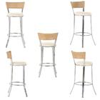 Banqueta Alta Bistrô Em Alumínio, Fibra E Tecido Impermeável