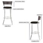 Banqueta Alta Bistrô Em Alumínio, Fibra E Tecido Impermeável