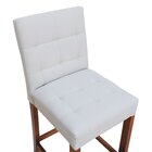 Banqueta Alta Bistrô Estofada Londres Linho Bege