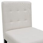 Banqueta Alta Bistrô Estofada Londres - Preto Linho Bege