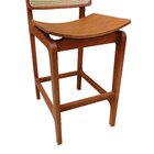 Banqueta Alta Bistrô Gus Madeira Maciça Encosto Telinha Assen