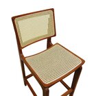 Banqueta Alta Bistrô Gus Madeira Maciça Encosto Telinha Assen