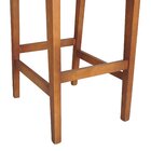 Banqueta Alta Bistrô Linhas Estrutura Madeira Maciça Assento