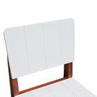 Banqueta Alta Bistrô Linhas Estrutura Madeira Maciça Assento