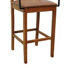 Banqueta Alta Bistrô Lyon C Braços Madeira Maciça Encosto Tel